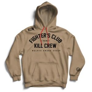 Kill Crew Fighters Club Hoodie Sand Large